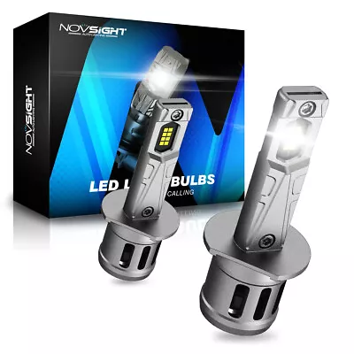 NOVSIGHT H1 LED Headlight Globes Kit Hi/Lo Beam 70W 16000LM 6500K Brighter White • $42.99