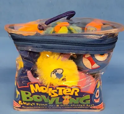 Plush Monster Bowling Game 6 Wacky Pins Fuzzy Pals Kids Melissa & Doug • $18.50