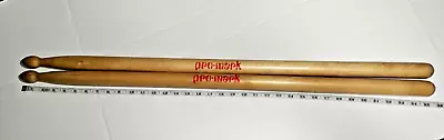 OVERSIZED PRO-MARK Wood Drumsticks HUGE STORE DISPLAY PAIR 36  RARE RED VERSION • $115