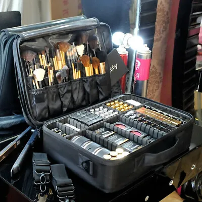 Extra Large Make Up Vanity Case Storage Box Organizer Cosmetic Travel Beauty Bag • £20.99
