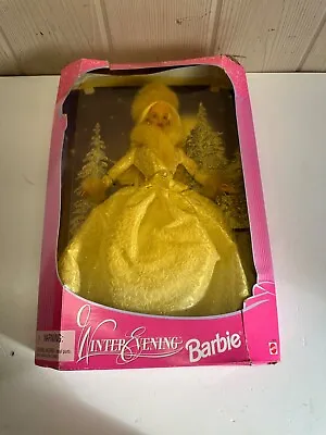 Mattel Winter Evening Barbie Doll 1998 Special Edition Complete Box 19218 Blonde • $0.99