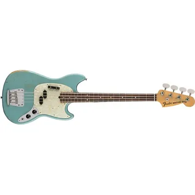 $1349.99 • Buy Fender JMJ Justin Meldal-Johnsen Road Worn Mustang Bass Daphne Blue W/ Gig Bag