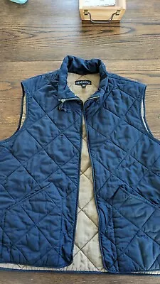 J Crew Men's Mercantile Navy Quilted Vest Size Medium- Gently Used • $10