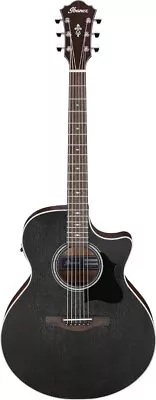 Ibanez AE140WKH Acoustic Electric Guitar Grand Auditorium Weathered Black • $399.99