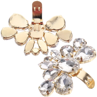 £5.05 • Buy  2 Pcs Crystal Shoe Buckle Clips Buckles Women's Miss Classic