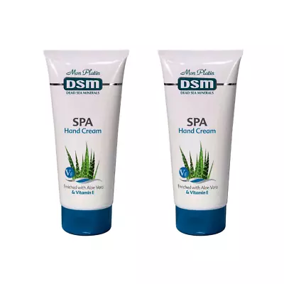 X2 Mon Platin DSM Dead Sea Minerals Hand Cream Aloe Vera & Vitamin E 200ml • $29.95