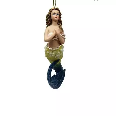 Kurt Adler Christmas Ornament Mermaid Light Green Encrusted Mystical Coastal • $11.93