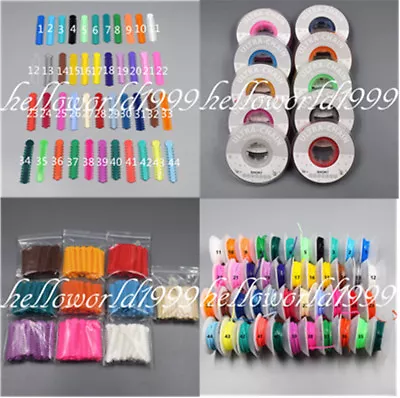 Elastic Ligature Tie 1040 / Ultra Power Chain Short Orthodontic Dental 44 Colors • $2.84