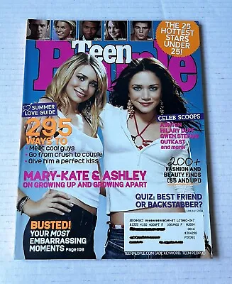 Teen People Magazine Mary-Kate And Ashley Olsen Twins 2004 June/July RARE ISSUE • $49.99