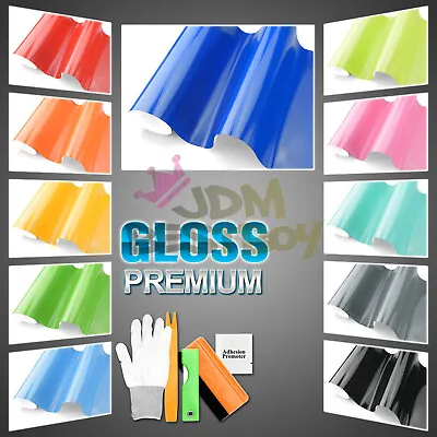 Gloss Glossy Vinyl Car Laptop Wrap Sticker Decal Air Release Bubble Free Film • $8.88