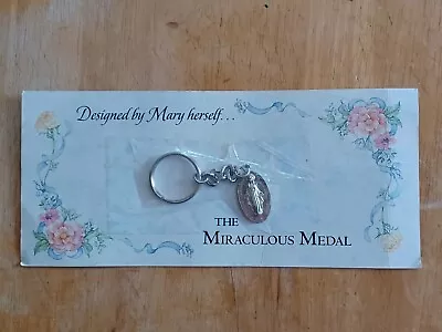 Catholic Miraculous Medal Mary Keychain Key Chain  Designed By Mary Herself    • $7