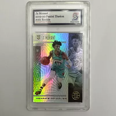 2019-20 PANINI ILLUSIONS JA MORANT TROPHY COLLECTION SAPPHIRE ROOKIE RC Grade 8 • $45