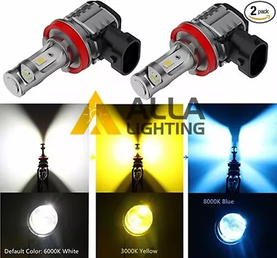 3-Color Switchback LED Fog Light BulbsH11 Fog Lamps For ToyotaWhite Yellow Blu • $34.98