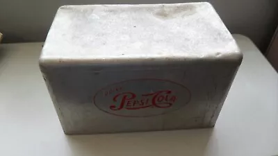 Vintage 1950's Pepsi Cola Aluminum Cooler Cronstroms Ice Chest Collectible Used • $229.99