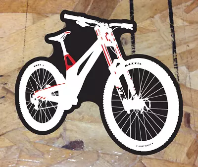 DH Downhill Red Black/White Mountain Bike Sticker Decal Graphic MTB Long Travel • $3.99