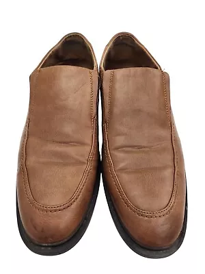 Merona Brown Apron Toe Comfort Derby Slip-On Loafer Dress Shoes Mens US 11.5 • $19.86