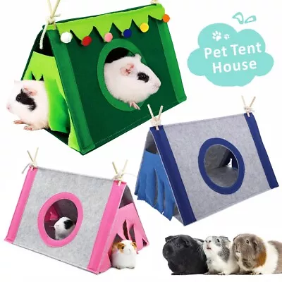 Pet Nest Felt Tent Rabbit Nest Hamster House Hamster Cage Small Animal Bed UK • £7.99