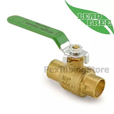 (10) 3/4  Sweat (CxC) Lead-Free Brass Ball Valves Full Port 600psi WOG • $81.76