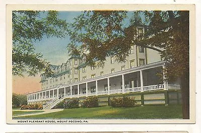 Mount Pleasant House Hotel MT POCONO PA Vintage Poconos Pennsylvania Postcard • $4.99