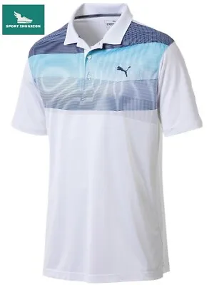 $39.95 • Buy New With Tags Puma PWRCOOL Refraction Mens Golf Polo Size Large
