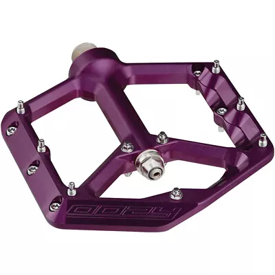 Spank Oozy Mountain Bike Platform Pedals 9/16  Alloy 18 Replaceable Pins Purple • $124.99