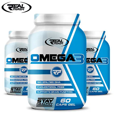 OMEGA 3 - Fish Oil 1000 Mg -  EPA DHA Supplements - Vitamin E - Heart Health • $17.35