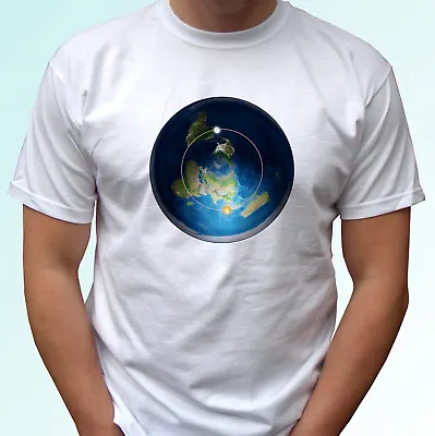 Flat Earth Map T Shirt Top Tee Design Mens Womens Kids Baby Sizes • £9.99