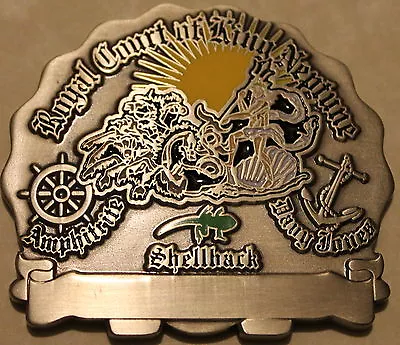 Shellback! Pollywogs-Shellback Marine Corps / Navy Silver Colored Challenge Coin • $14.95