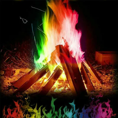 10G Magic Fire Colorful Powder Mystical Flame Camp Outdoor Halloween Party-5pcks • $12.38