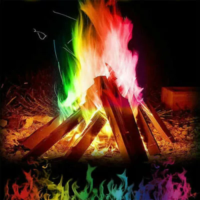 Colorful Powder Magic Fire 10G Mystical Flame Camp Outdoor Halloween Party-7pcks • $14.75