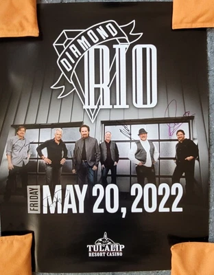 $75 • Buy Diamond Rio Autographed 28x22 Concert Poster