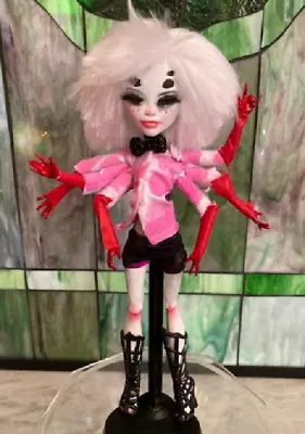 Angel Dust Hazbin Hotel OOAK Custom Monster High Doll Repaint Cartoon Fanmade • $100