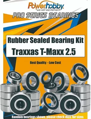 PowerHobby Pro Series Rubber Sealed Bearing Kit FOR Traxxas T-Maxx 2.5 • $31.95