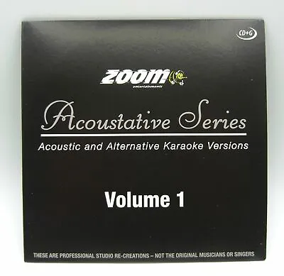 £4.95 • Buy Zoom Karaoke Acoustative CD+G Disc - Acoustic & Alternative Karaoke Versions