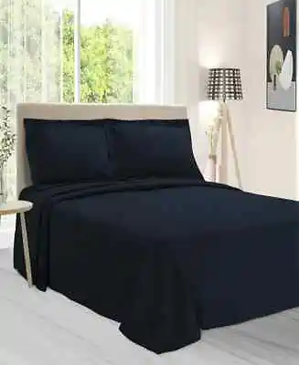 SUPERIOR Matelasse Bedspread Set 100% Cotton Paisley Matelasse 3-PC. Navy Blue • $135