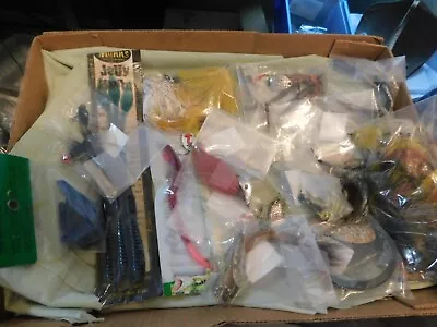 VTG Lot Of 12 Fishing Lures  Worms + • $3