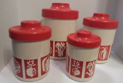 Atapco Mid Century 4 Pc Canister Set With Lids USA. • $38