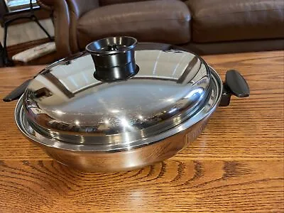 Townecraft Chef's Ware 12  Jumbo Skillet Pan T304 Multicore Stainless Waterless • $129.95