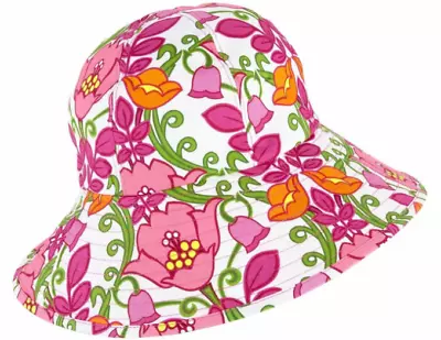 NWT Vera Bradley Sun Hat In Lilli Bell SUMMER Beach Park Garden 12907 142 • $21