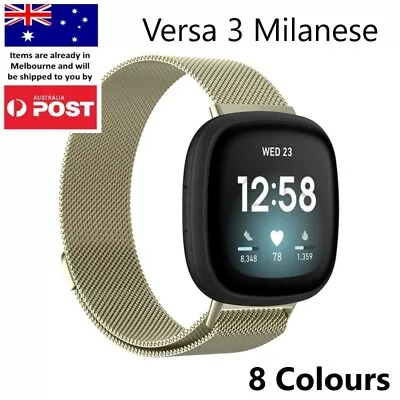 $10.95 • Buy Fitbit Versa 3/4/Sense Magnetic Milanese Loop Mesh Wrist Band Strap Bracelet