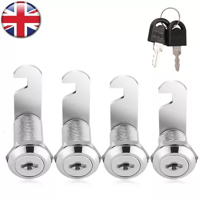 Cam Lock For Cabinet Mailbox Drawer Cupboard Door Lock + 2 Keys Keyed To Differ • £1.99