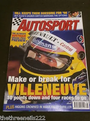 Autosport -  Higgins Crowned In Manx Rally - Sept 18 1997 • £6.49