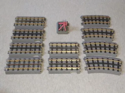 MTH RealTrax O Gauge Assortment Of Solid Rail Track Sections & Lighted Bumper~TS • $27.99