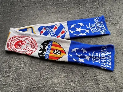 UEFA VALENCIA LYON OLYMPIAKOS HEERENVEEN Champions League FOOTBALL Soccer SCARF • £1.50