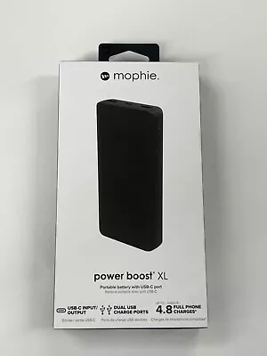 Mophie Power Boost XL Portable Battery W/USB-C Port 20000 MAh Power Bank Black • $22.99