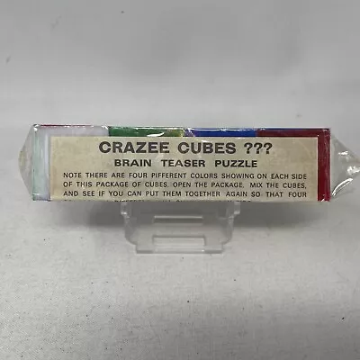 Vintage Crazee Cubes Brain Teaser Puzzle Can You Put Them Back Together Again? • $9