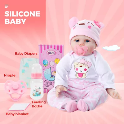 $65.95 • Buy 22  Realistic Reborn Baby Dolls Lifelike Handmade Newborn Silicone Kids Gift AU