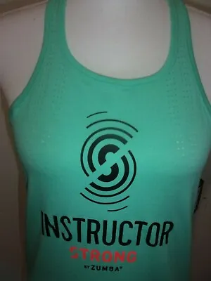 STRONG By Zumba - Always Reppin' INSTRUCTOR Tank Top - Ocean Green Size L (B66) • £13.67