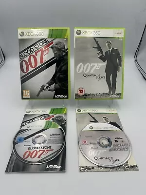 007 Bloodstone & 007 Quantum Of Solace Xbox 360 Games Pair Bundle - PAL • £5.50