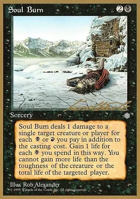 MTG Magic The Gathering Soul Burn (ll161/308) Pro Tour Collector Set LP • $1.45